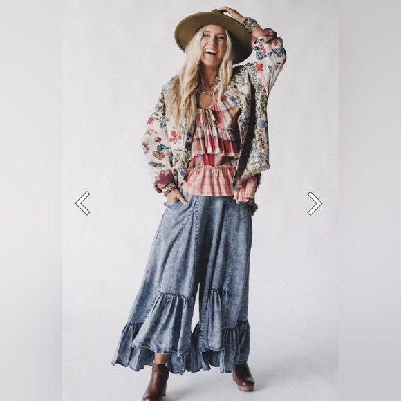 Three Bird Nest Pants - Three bird nest Oh Jeans Coastal Dreams wide leg pants